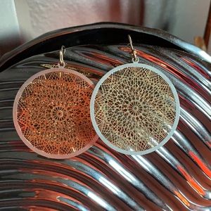 Kaliedascope Gold and Silver Earrings